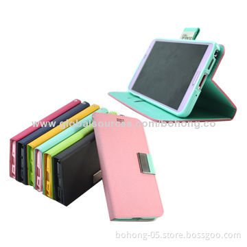 +Grain Color-match TPU Folio Cases for Samsung N9000, Different Colors Available